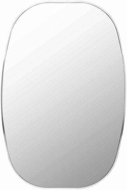 Nora Industrial Silver Gray Aluminum Mirror