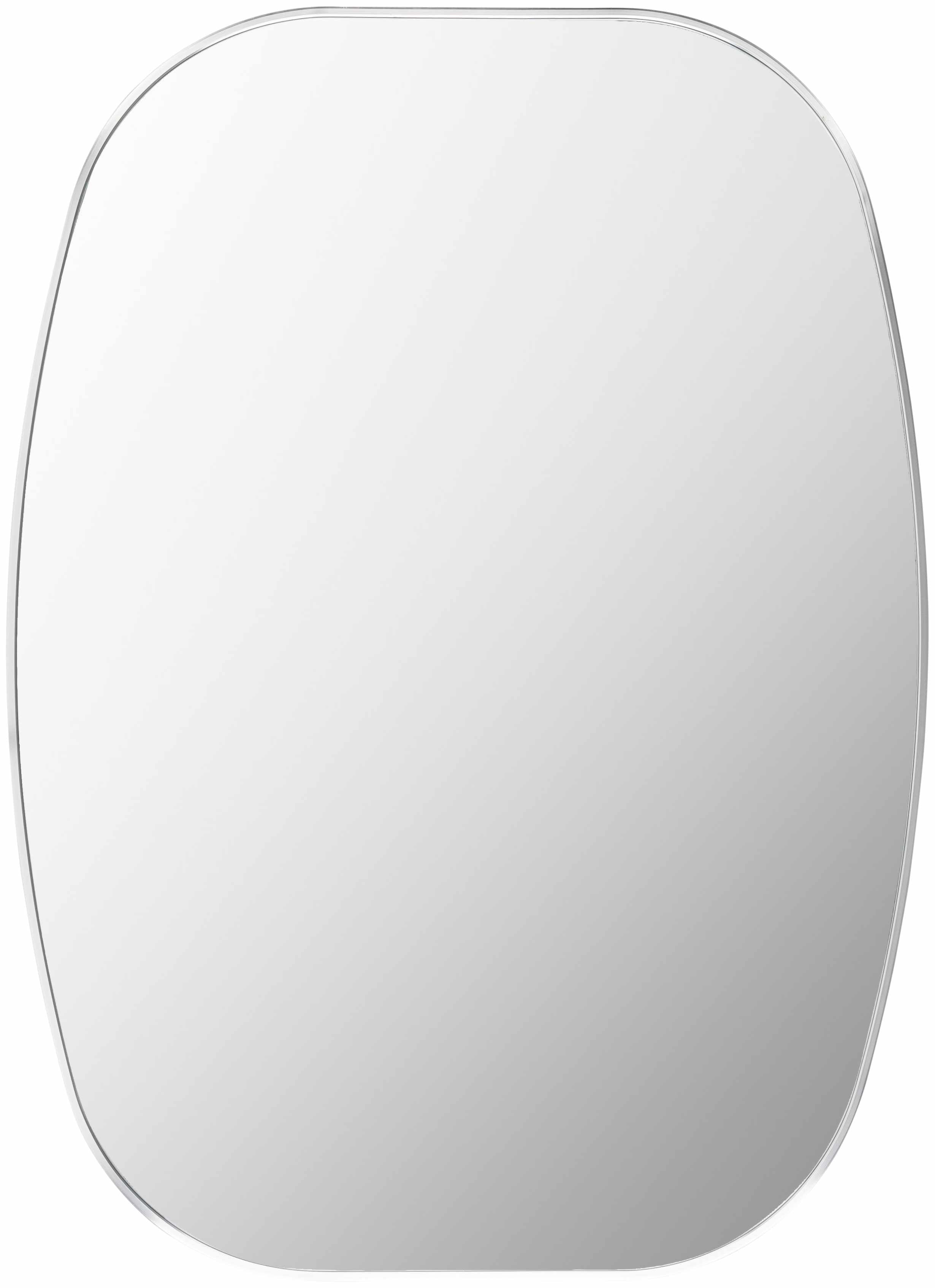 Nora Industrial Silver Gray Aluminum Mirror