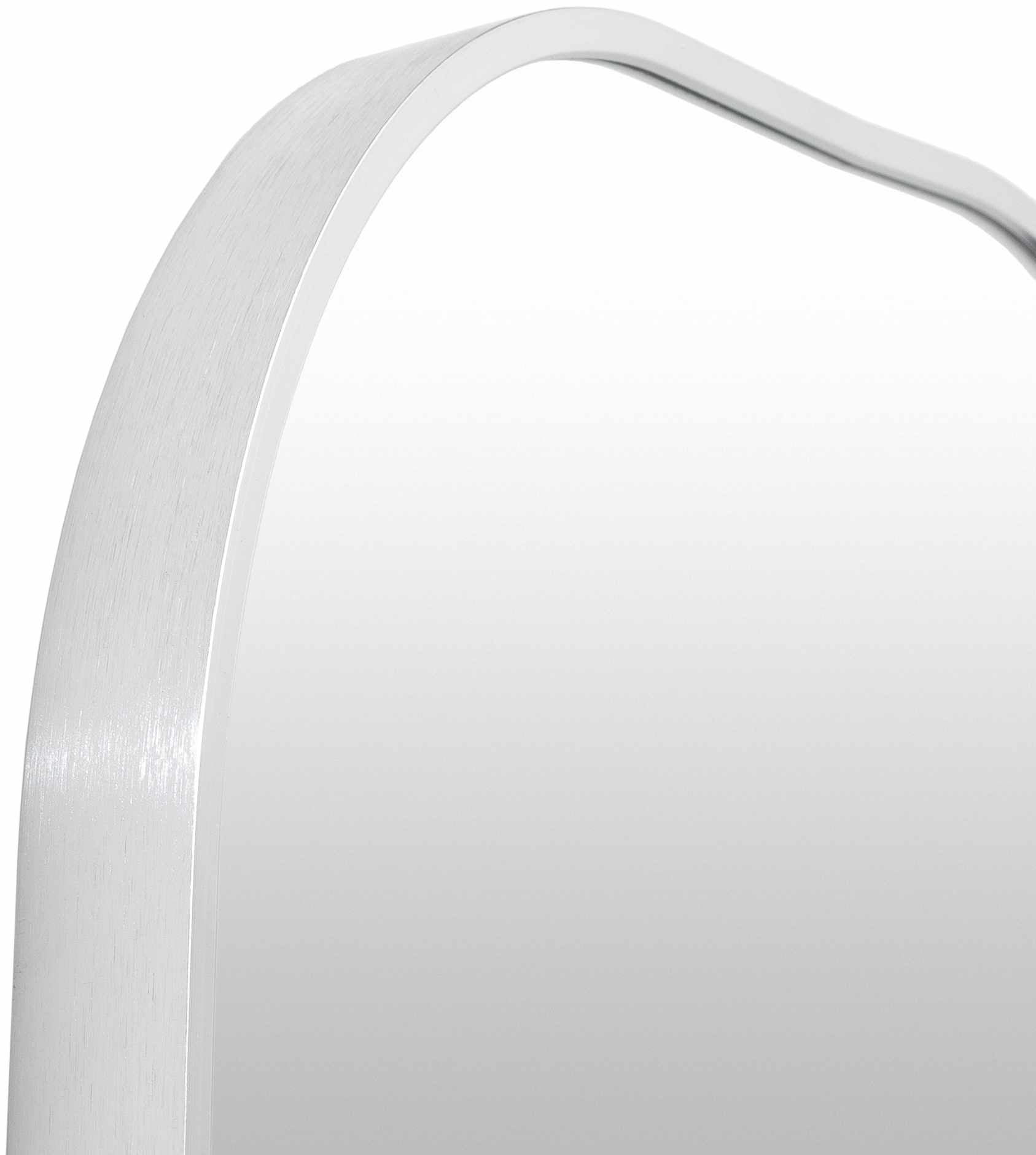 Nora Industrial Silver Gray Aluminum Mirror