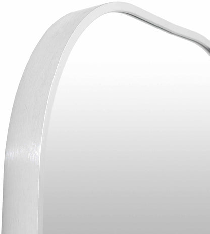 Nora Industrial Silver Gray Aluminum Mirror