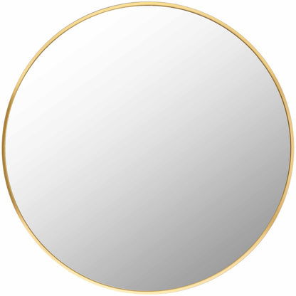 Micah Gold Round Mirror