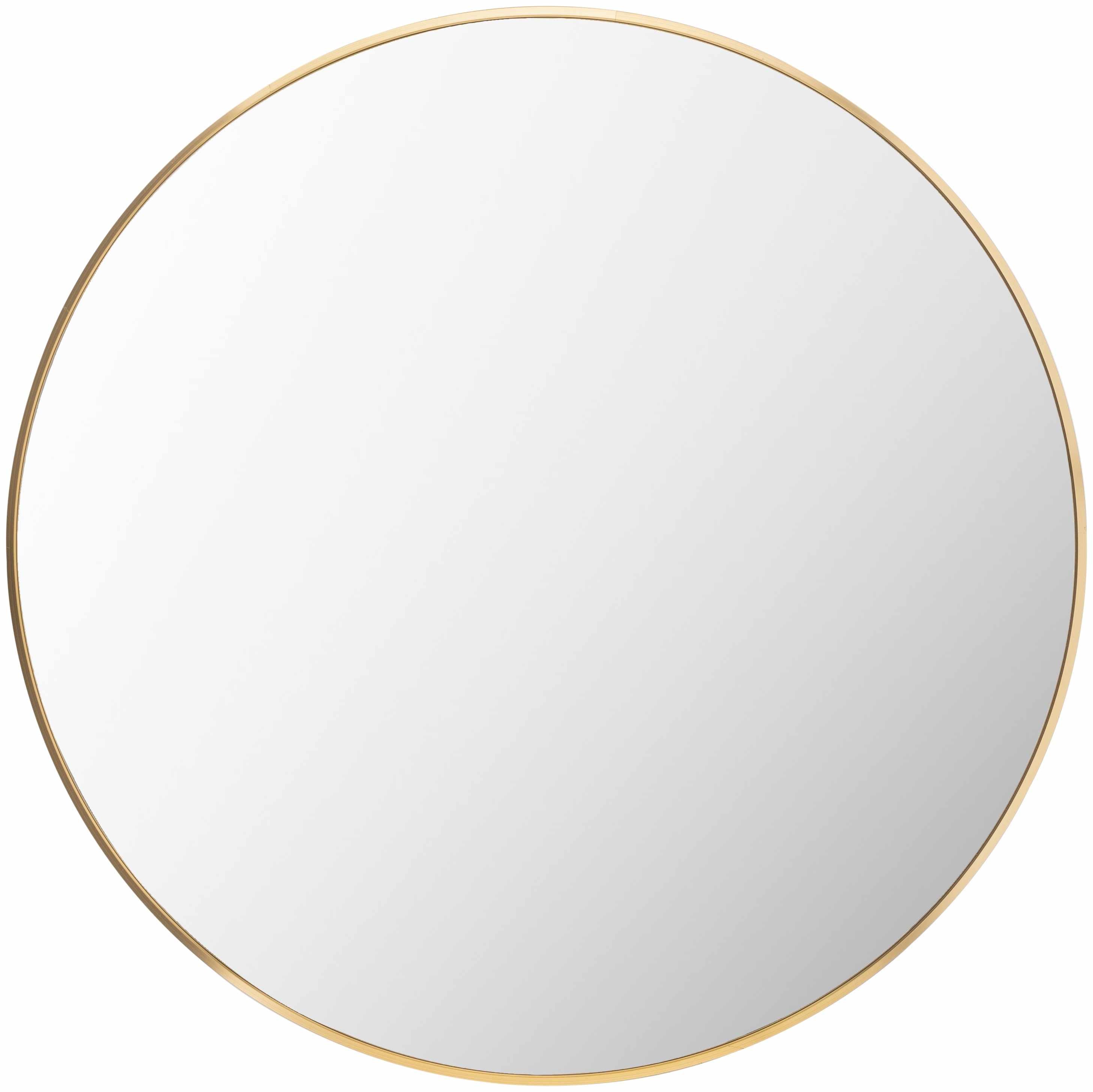 Micah Gold Round Mirror