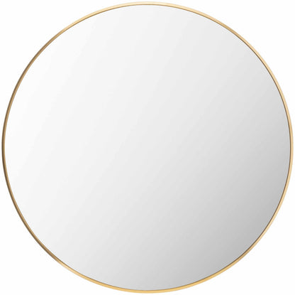 Micah Gold Round Mirror