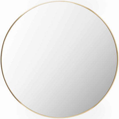Micah Gold Round Mirror