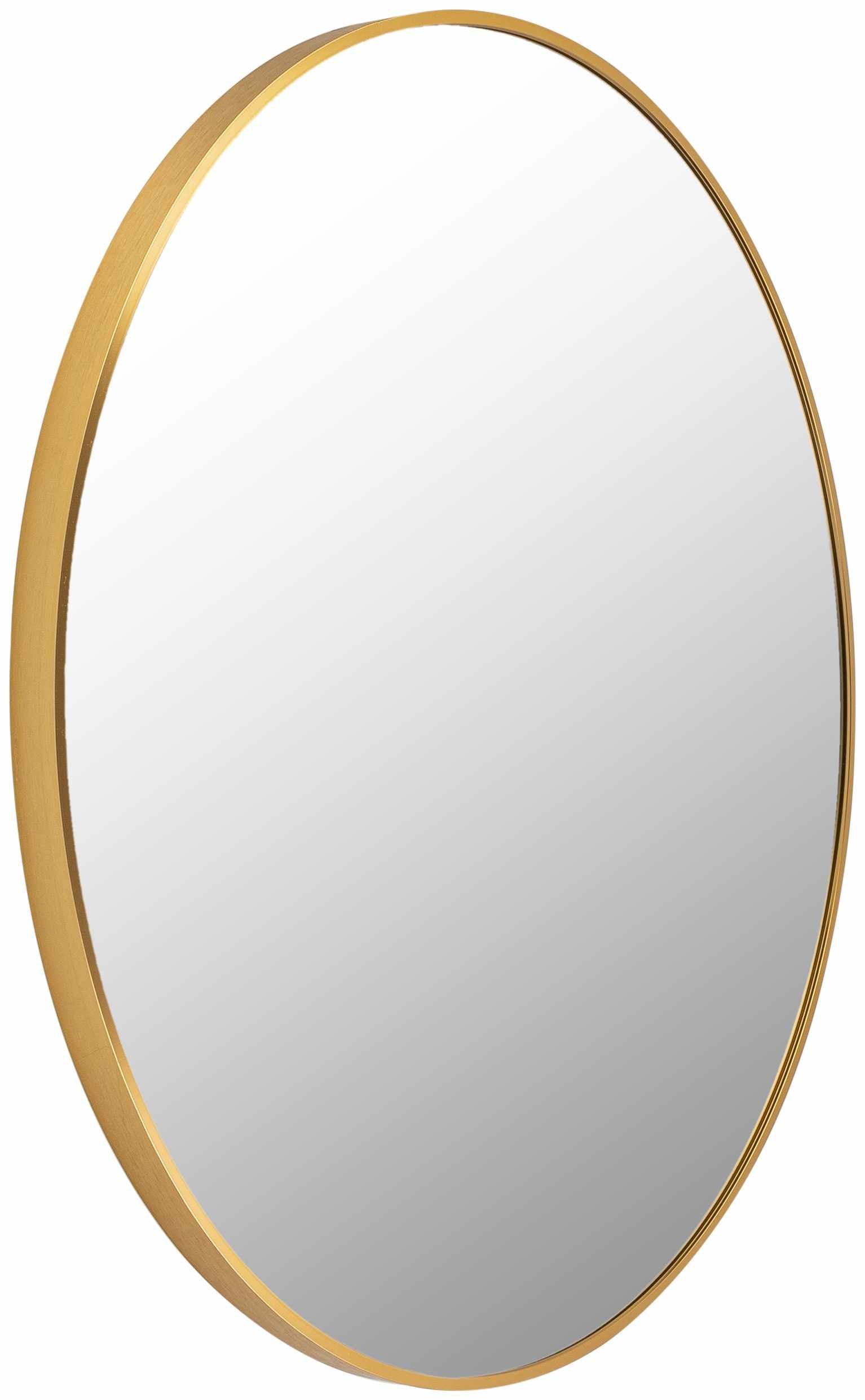 Micah Gold Round Mirror
