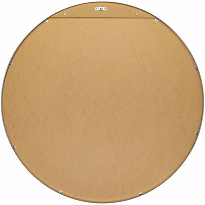 Micah Silver Gray Round Mirror