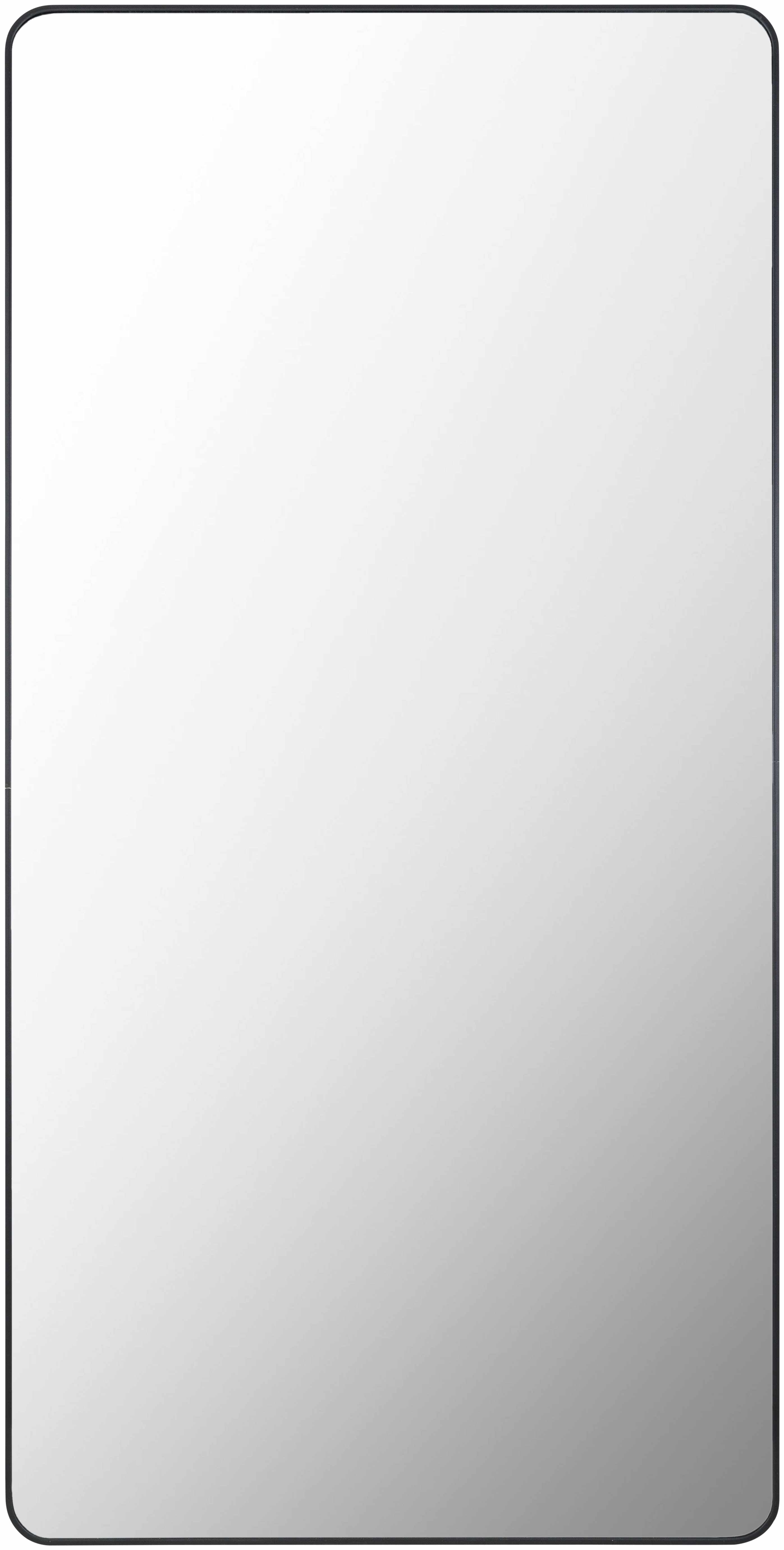 Luz Black Aluminum Full Length Rectangle Mirror