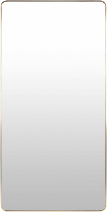 Luz Gold Aluminum Full Length Rectangle Mirror
