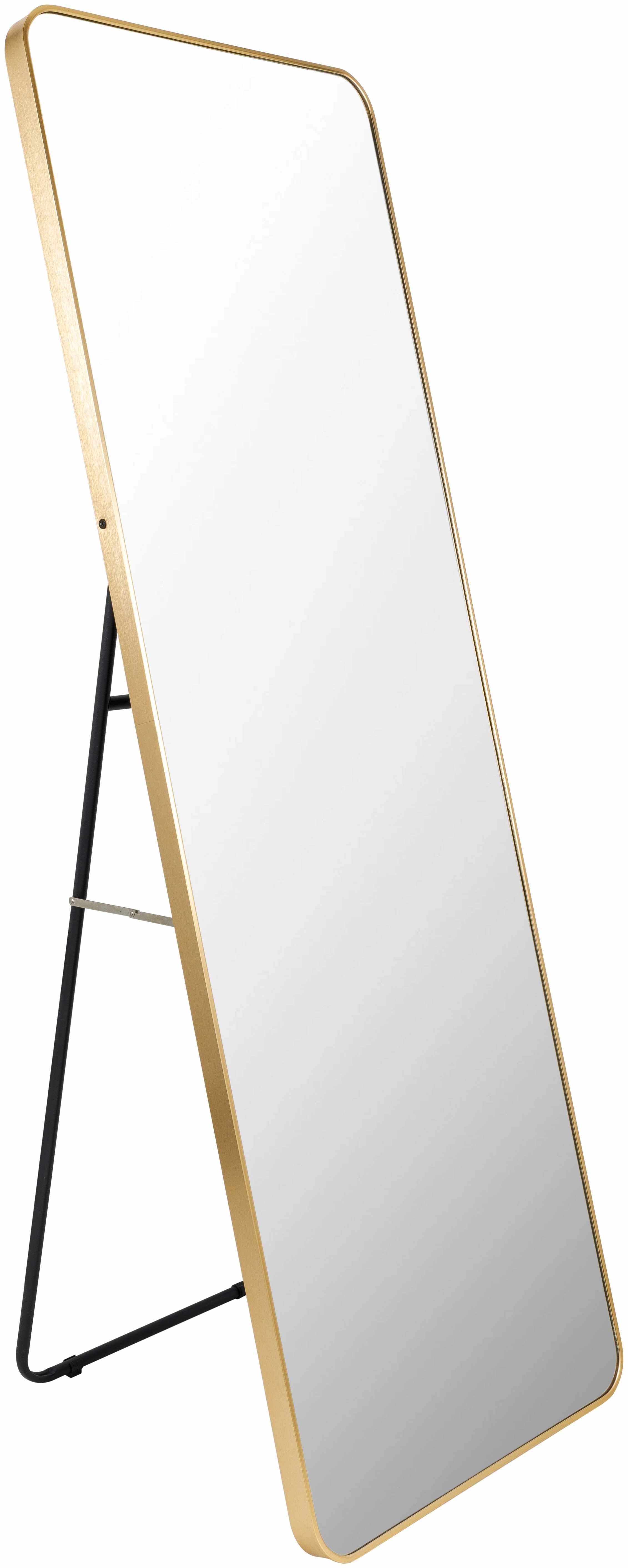 Luz Gold Aluminum Full Length Rectangle Mirror