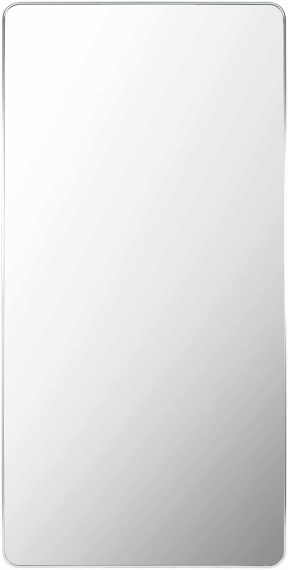 Luz Silver Gray Aluminum Full Length Rectangle Mirror