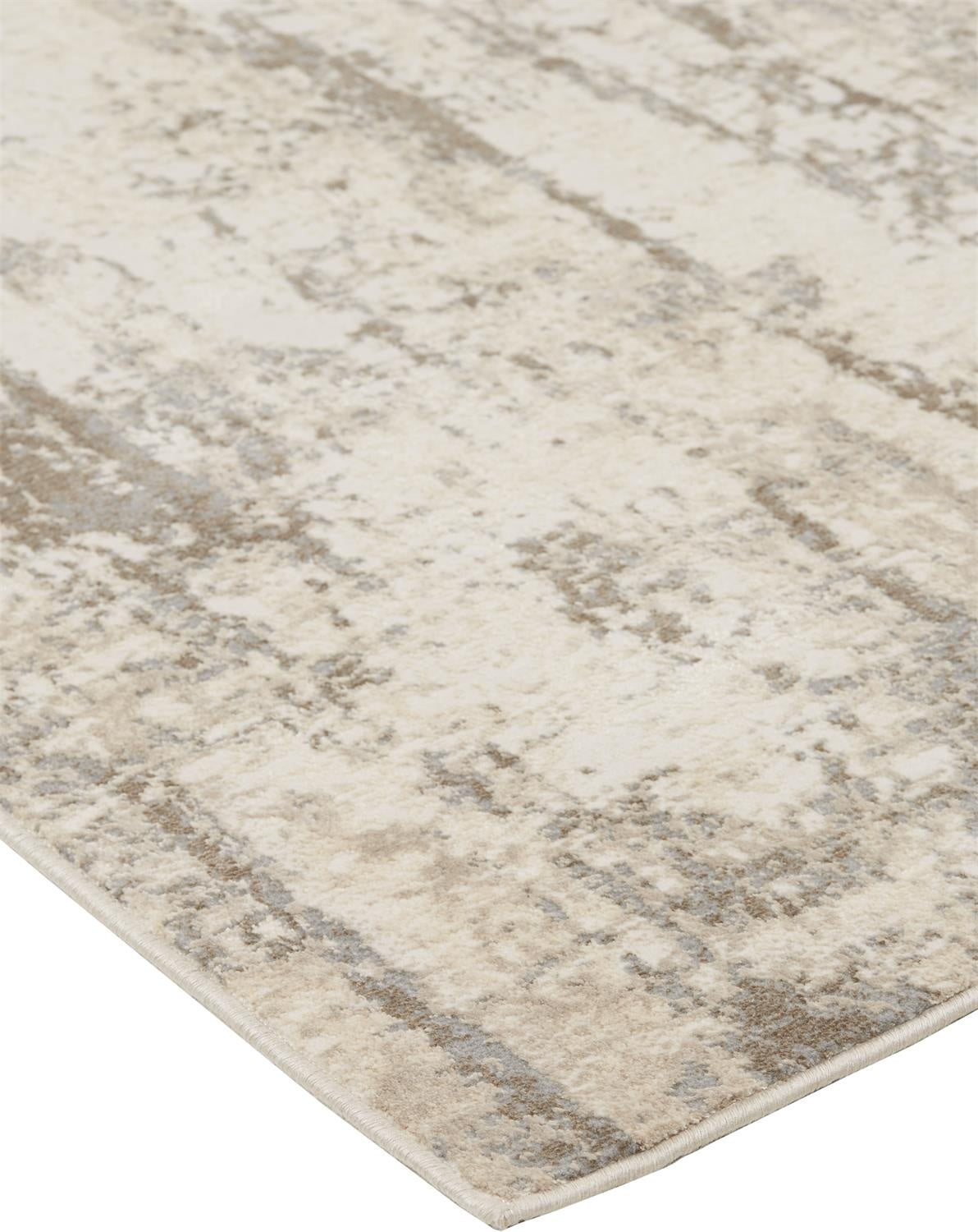 Parker Transitional Abstract - Ivory/Brown Area Rug