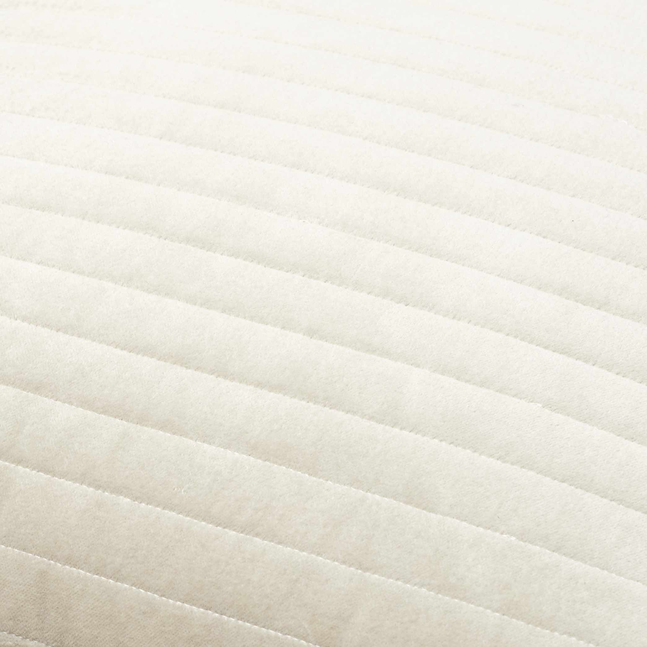 Velvet Oatmeal Striped Throw Pillow