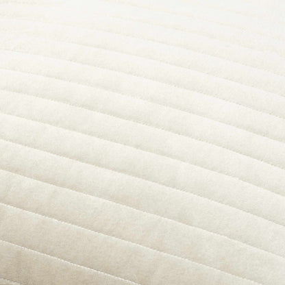 Velvet Oatmeal Striped Throw Pillow