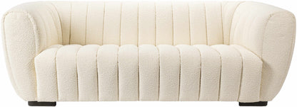 Luna Contemporary Cream Sofa