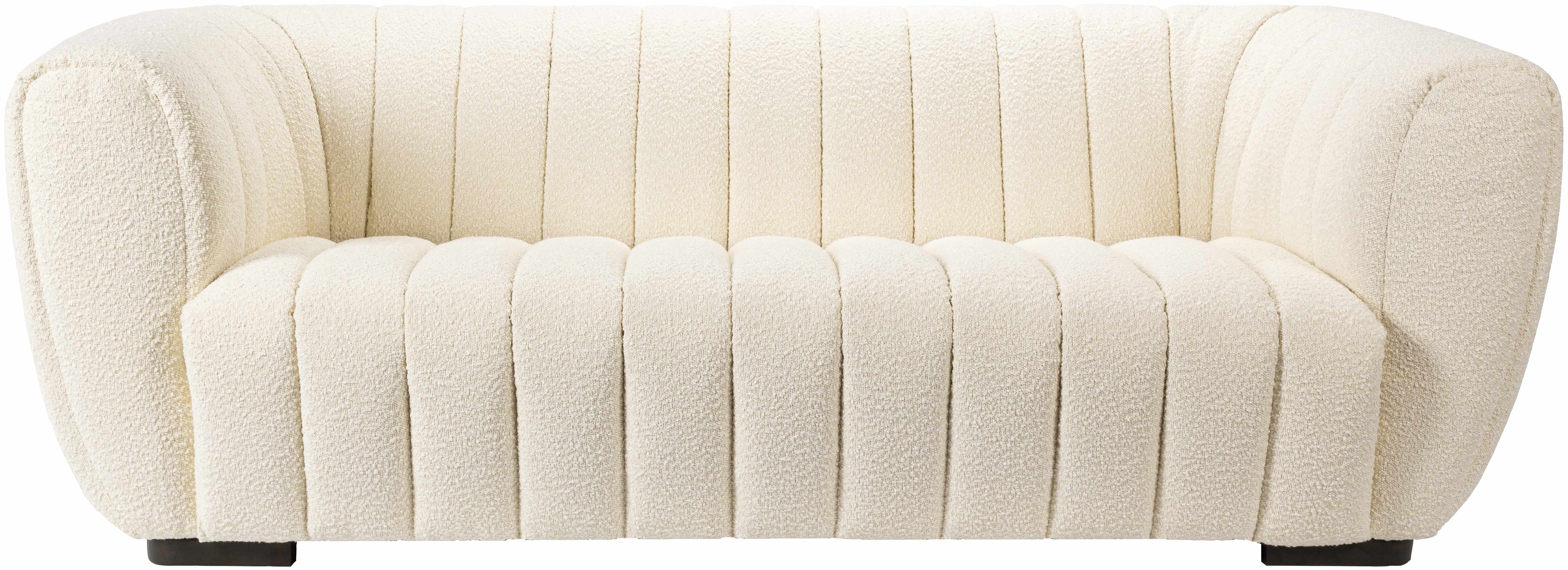 Luna Contemporary Cream Sofa