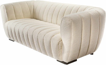 Luna Contemporary Cream Sofa