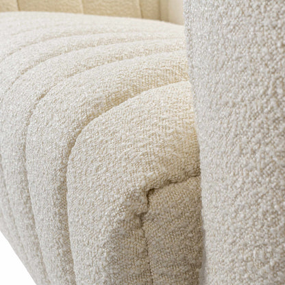 Luna Contemporary Cream Sofa