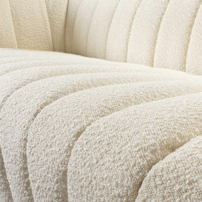 Luna Contemporary Cream Sofa