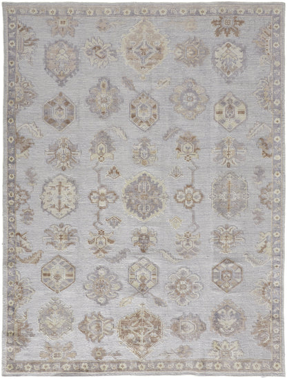 Wendover Transitional Oriental - Ivory/Silver/Tan Area Rug