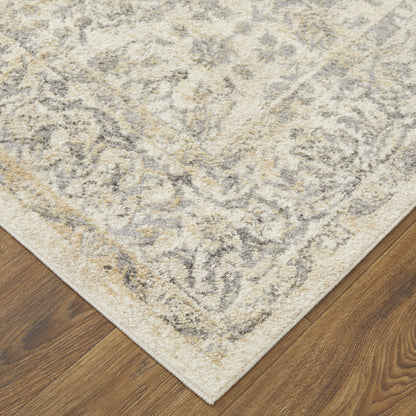 Camellia Transitional Floral & Botanical - Gray/Ivory