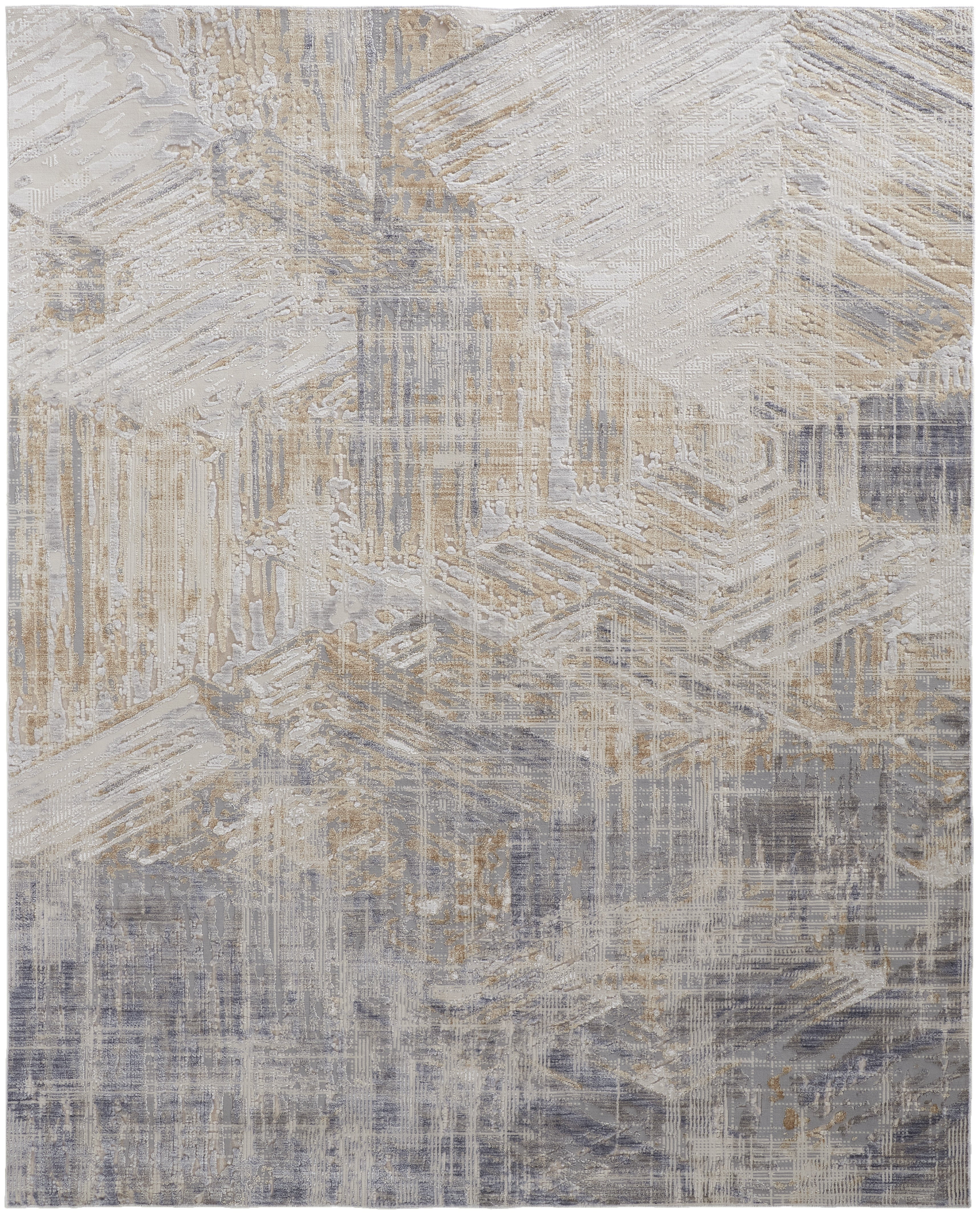 Laina Transitional Abstract - Tan/Ivory/Gray Area Rug