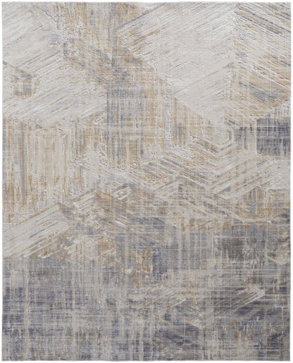 Laina Transitional Abstract - Tan/Ivory/Gray Area Rug