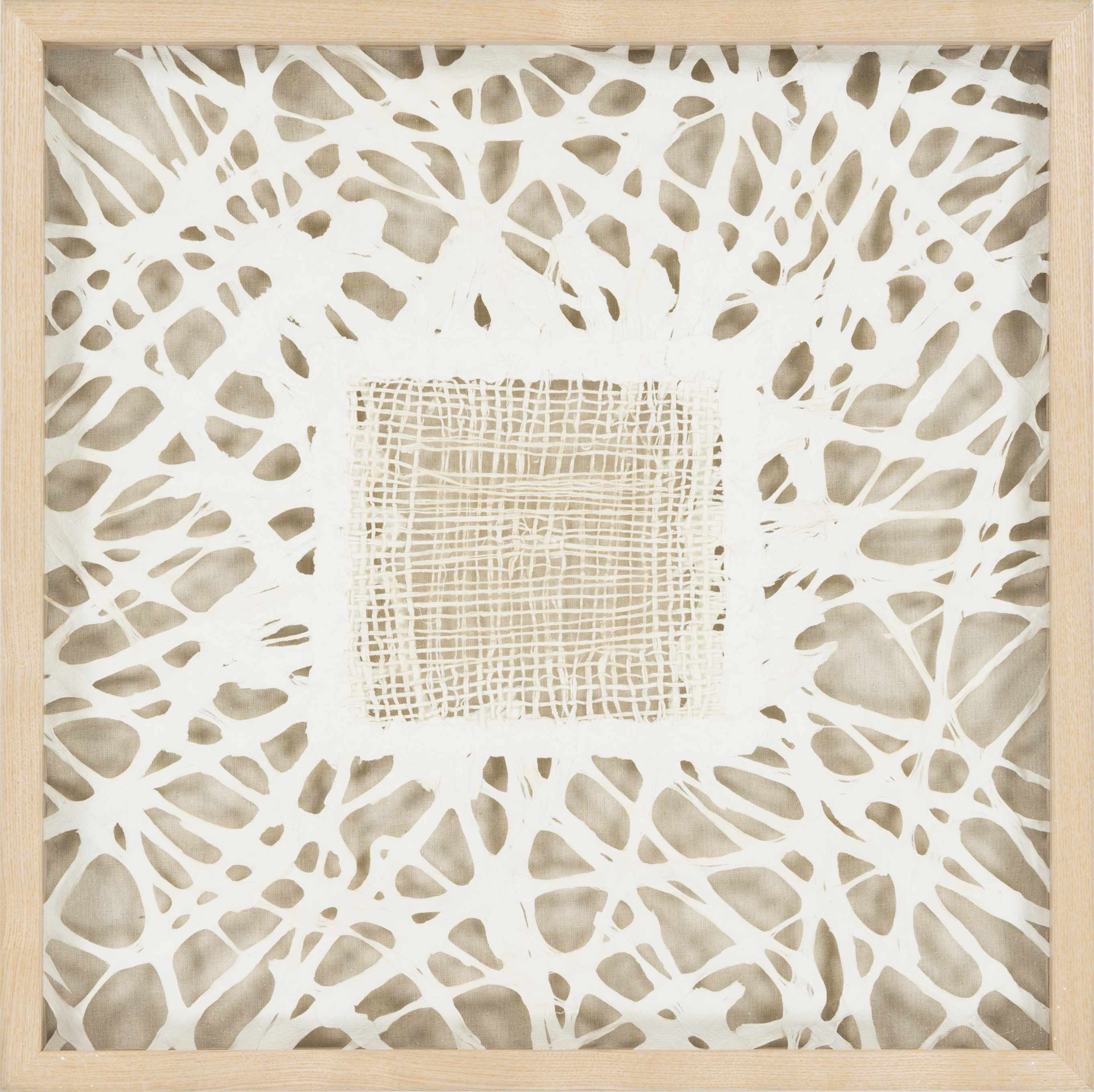 Abstract Intriguing Cream Wall Art Piece