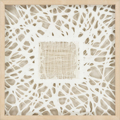 Abstract Intriguing Cream Wall Art Piece