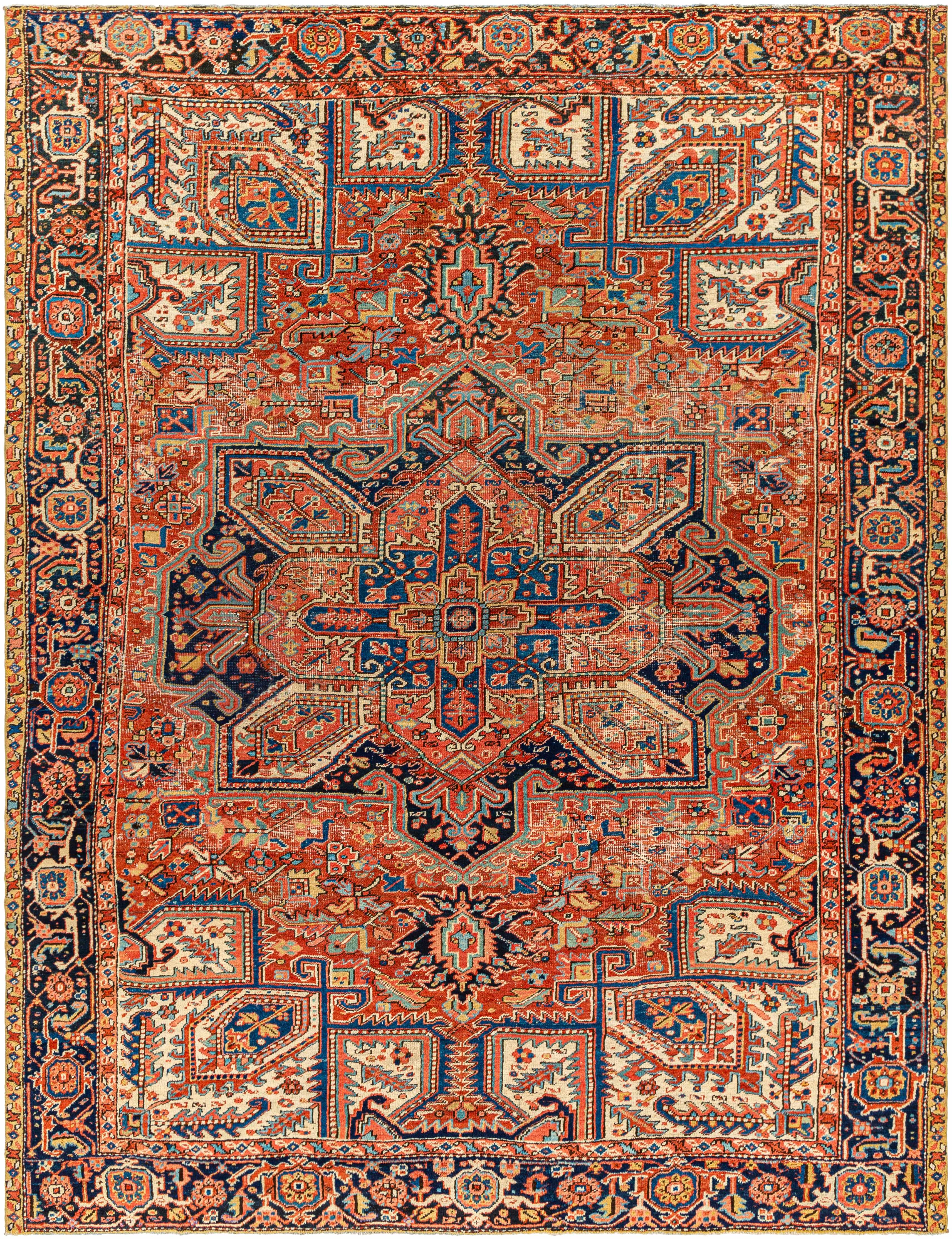 Cappadocia Antique Turkish Red Carpet, circa 1924s