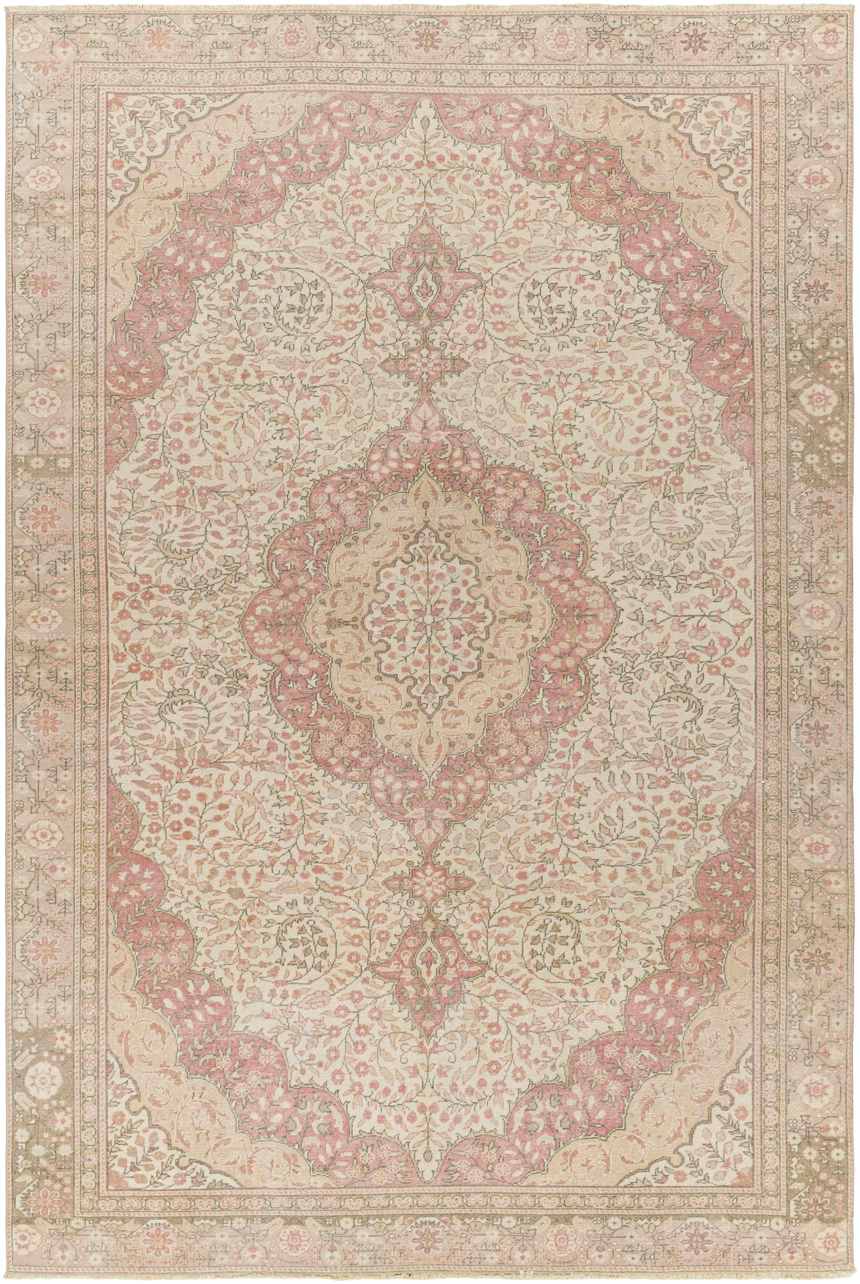 Nemrut Vintage Turkish Oushak Rug