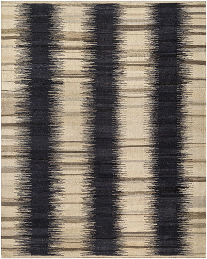 Iconic Hypnotic Hand Woven Wool & Cotton Area Rug