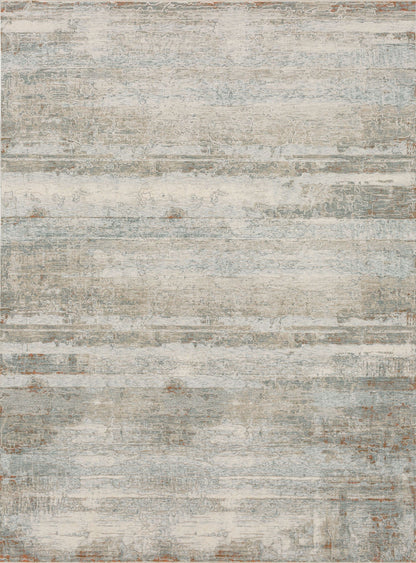 Silk Road Cream Dark Grey Area Rug