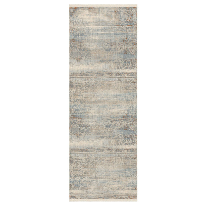 Silk Road Cream Dark Grey Area Rug