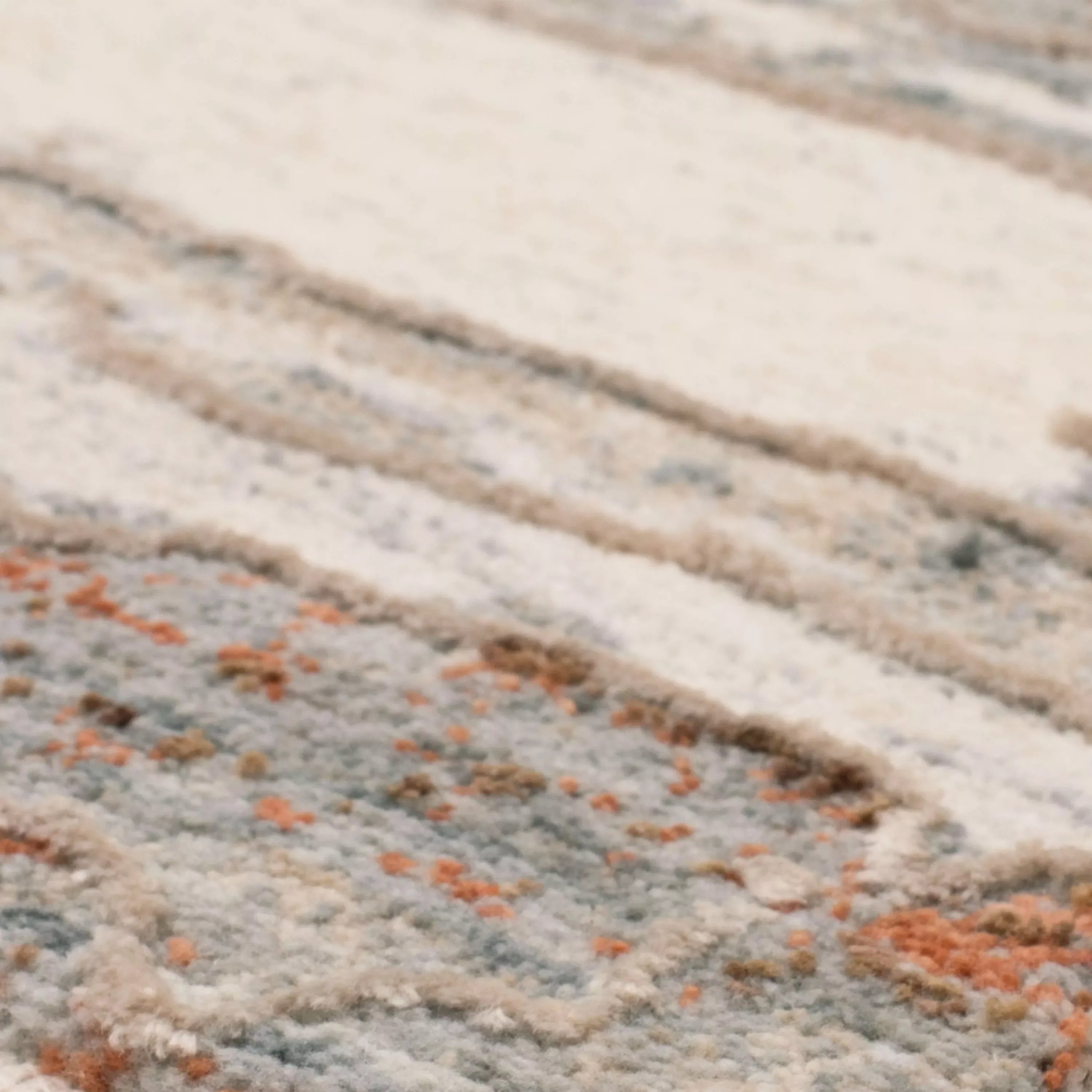 Silk Road Cream Dark Grey Area Rug