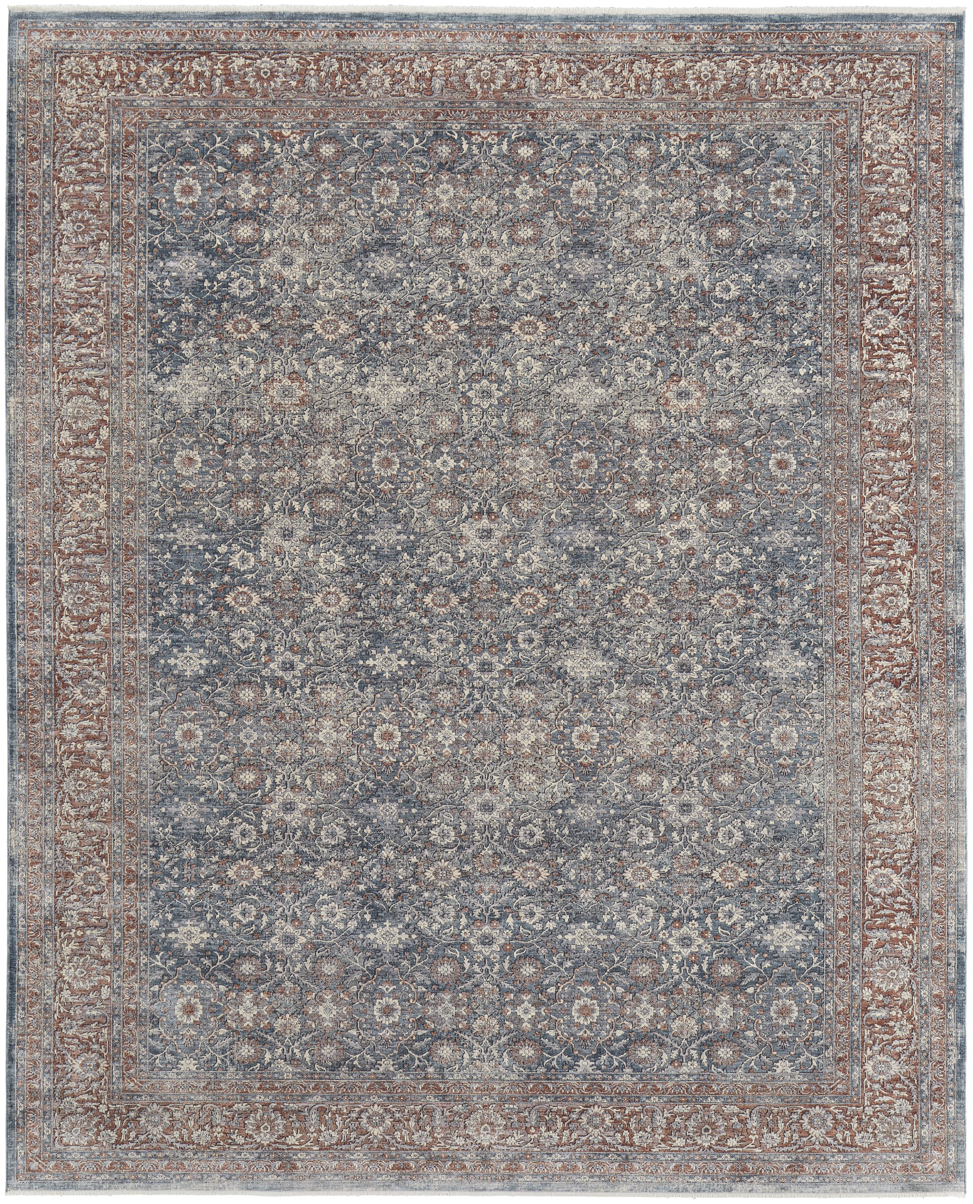 Marquette Transitional Oriental - Blue/Red Area Rug