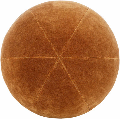 Jimsa Rust Throw Pillow - Round