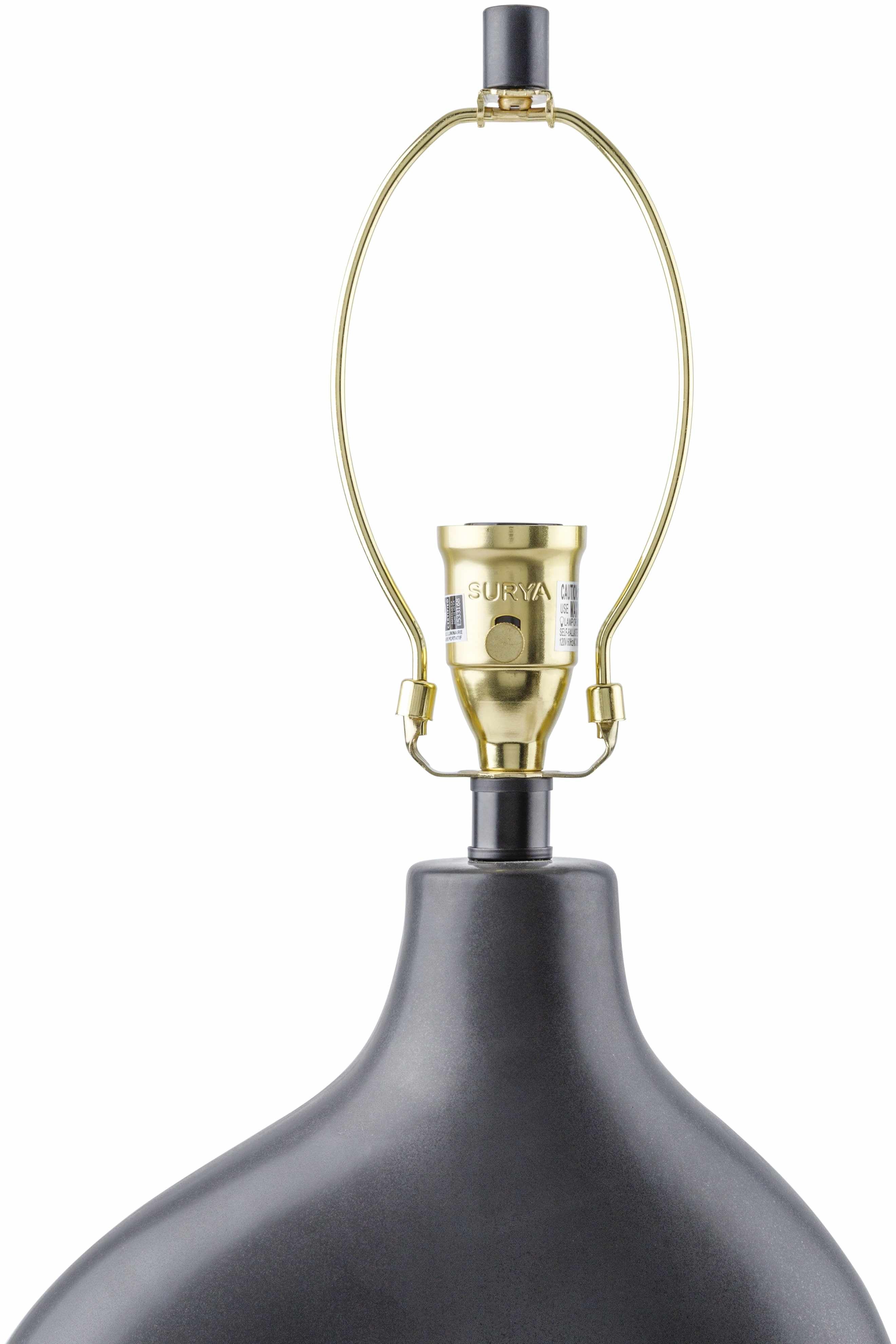 Calla Modern Black Table Lamp