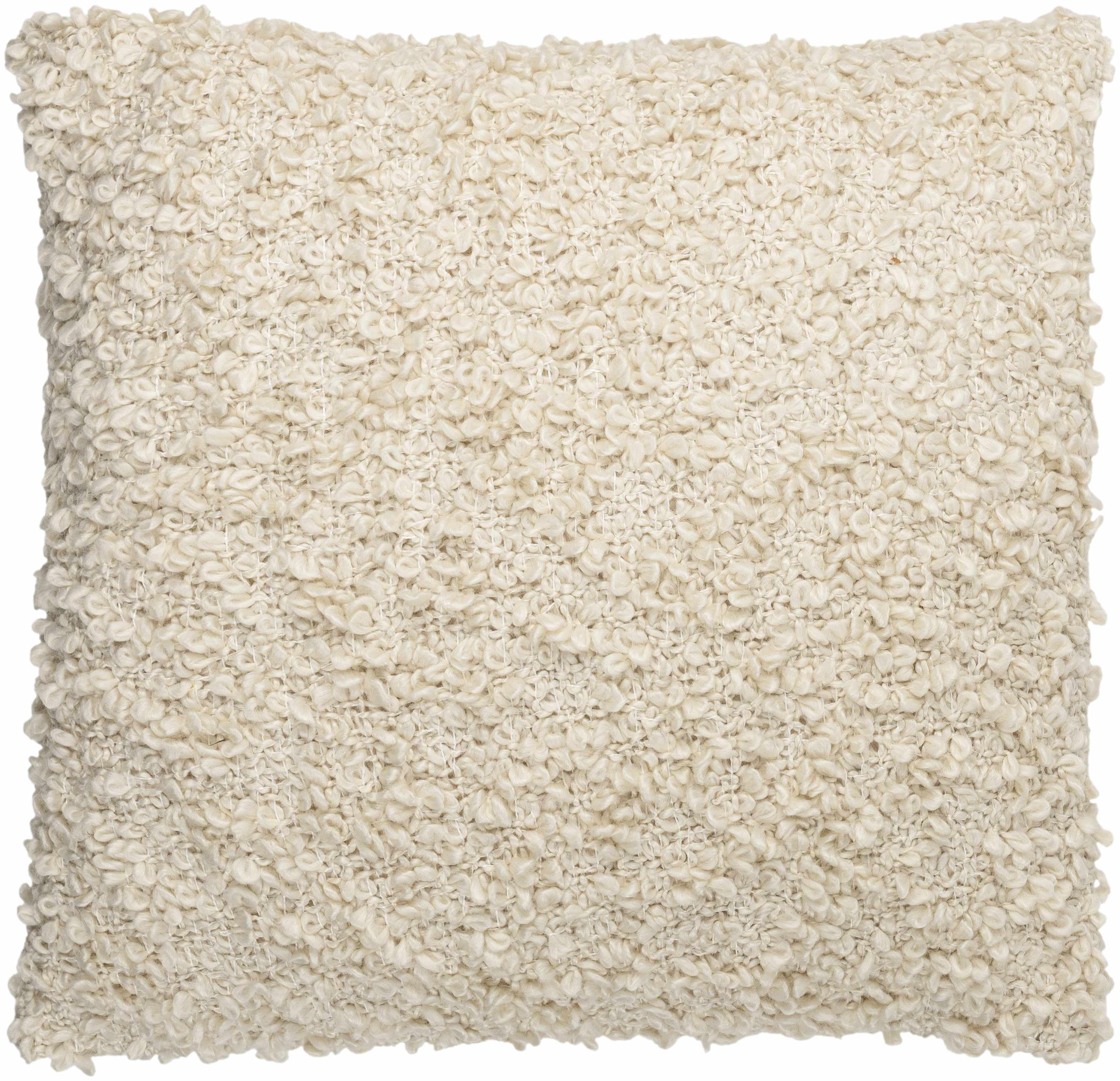 Artemis Beige Throw Pillow - Square