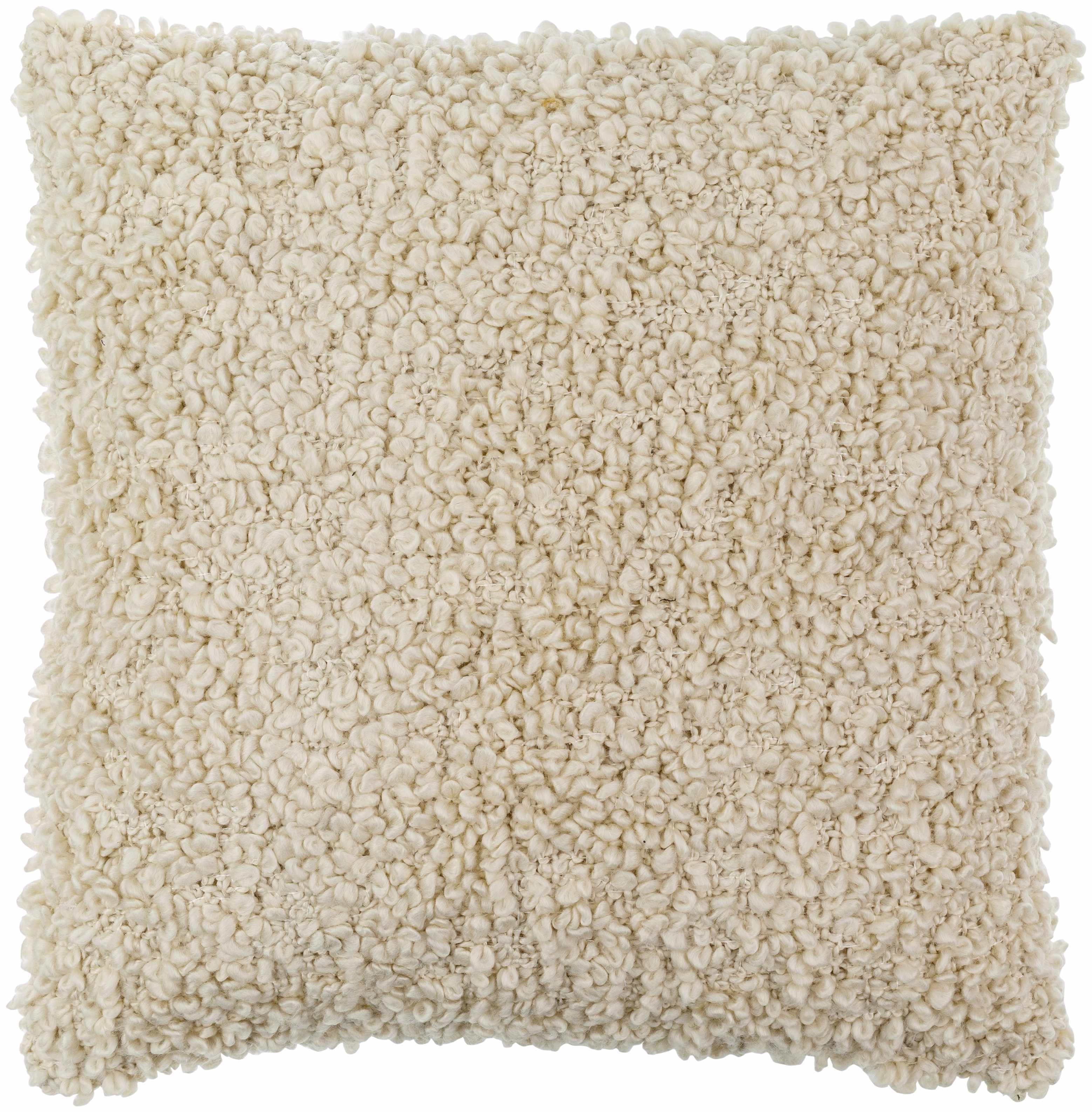 Artemis Beige Throw Pillow - Square