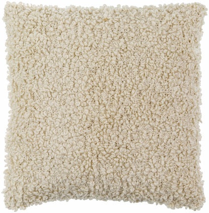 Artemis Beige Throw Pillow - Square
