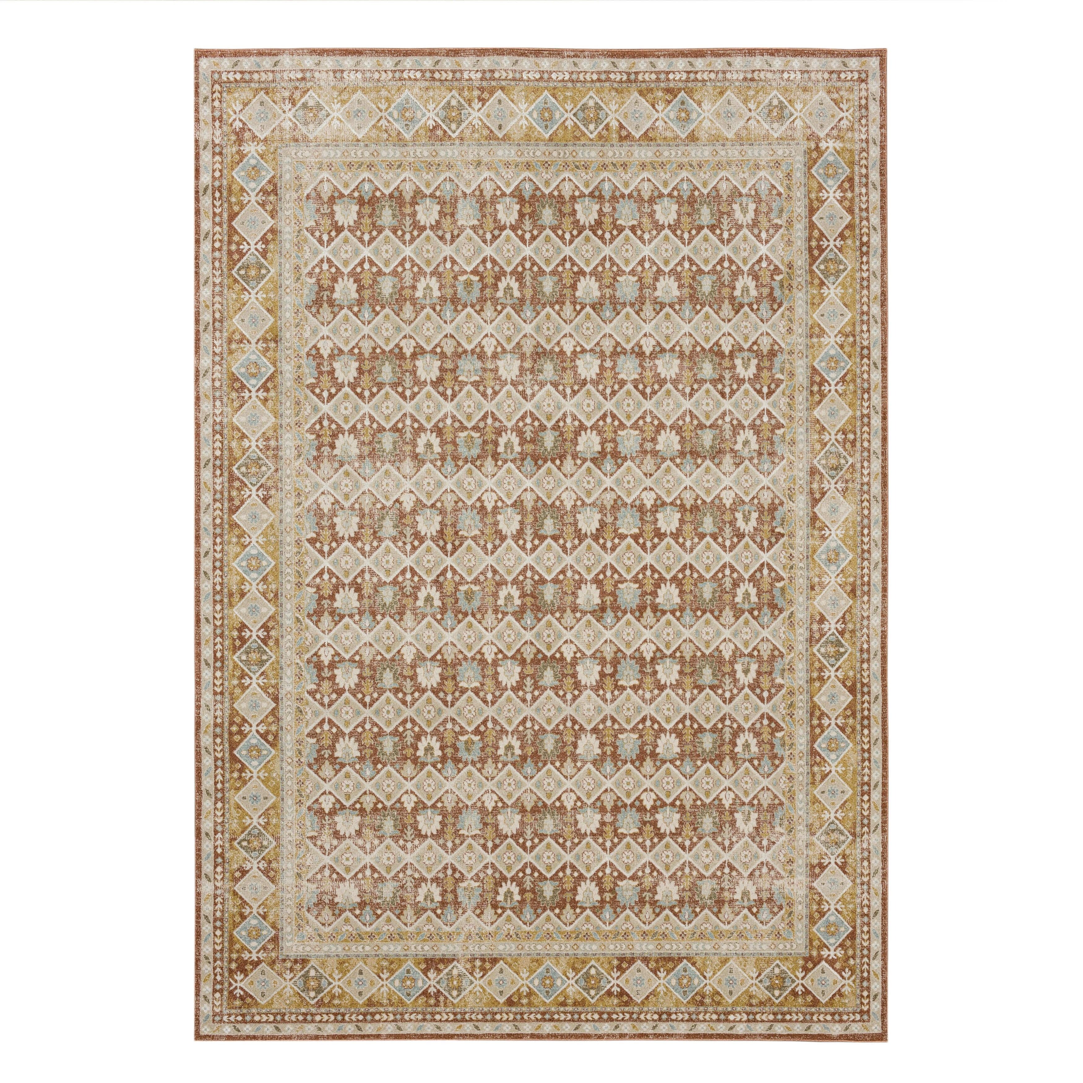 Staveley Terracotta Area Rug