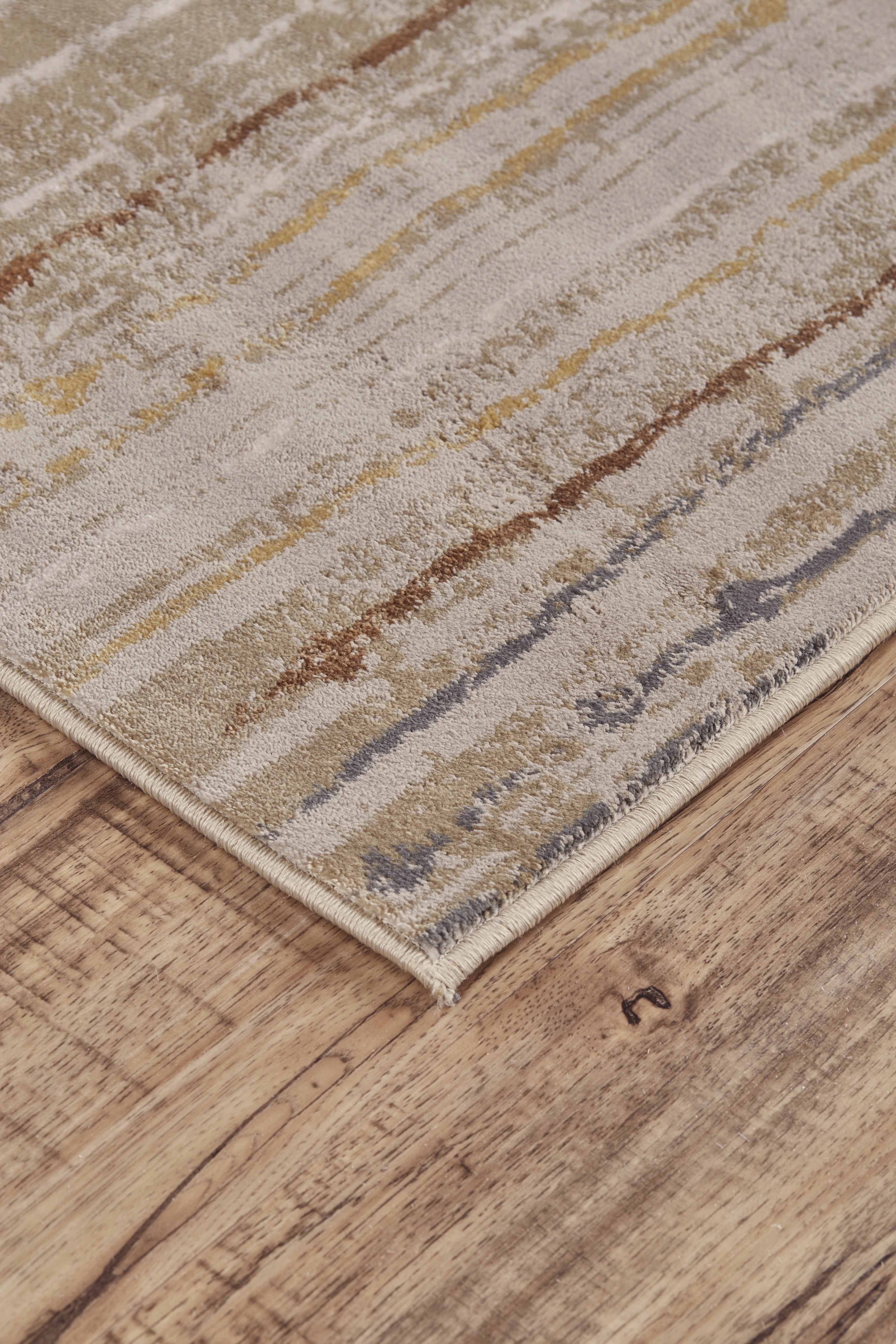 Cannes Transitional Stripes - Tan/Gray/Brown