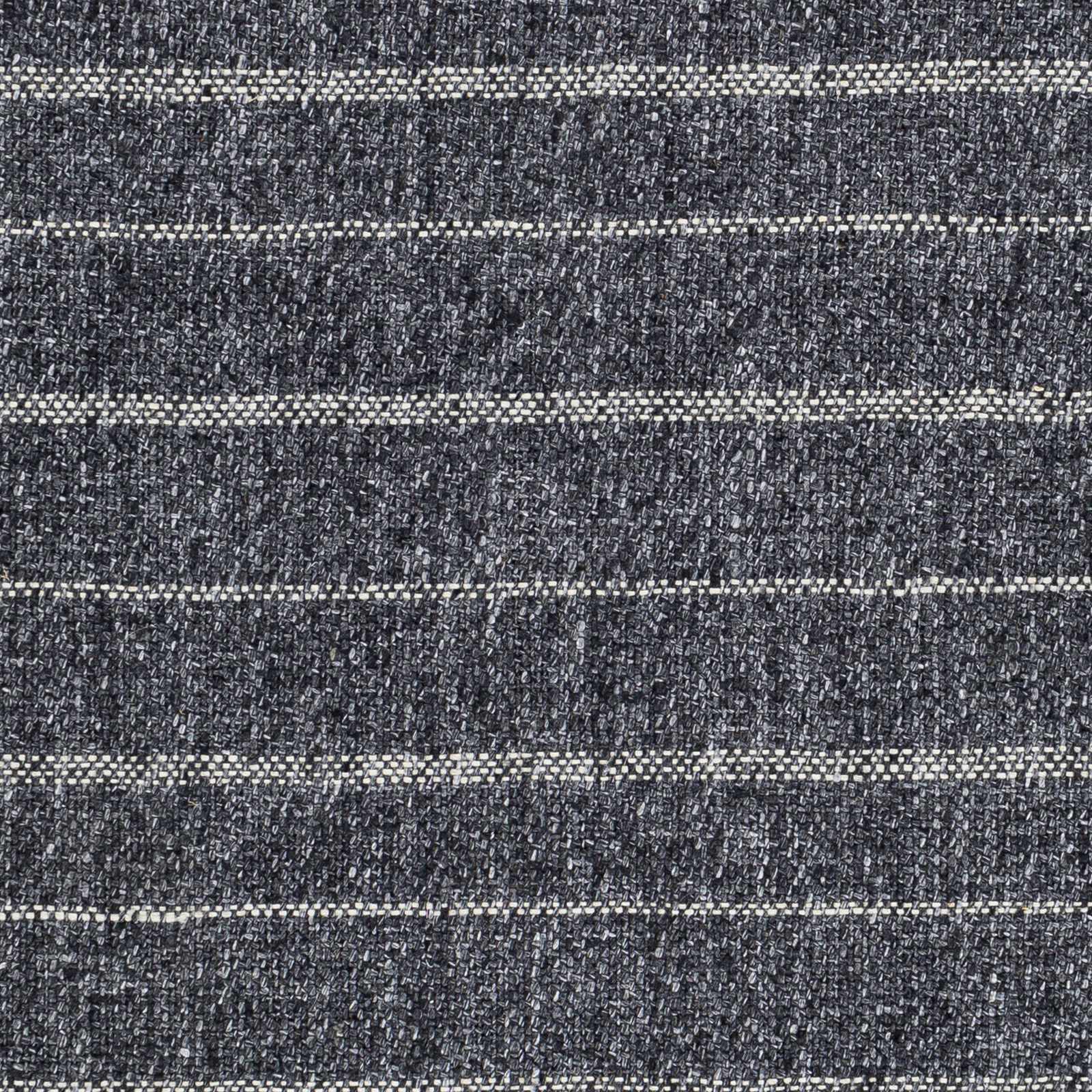 Exquisite Striped Black Hand Woven Viscose&Wool Area Rug