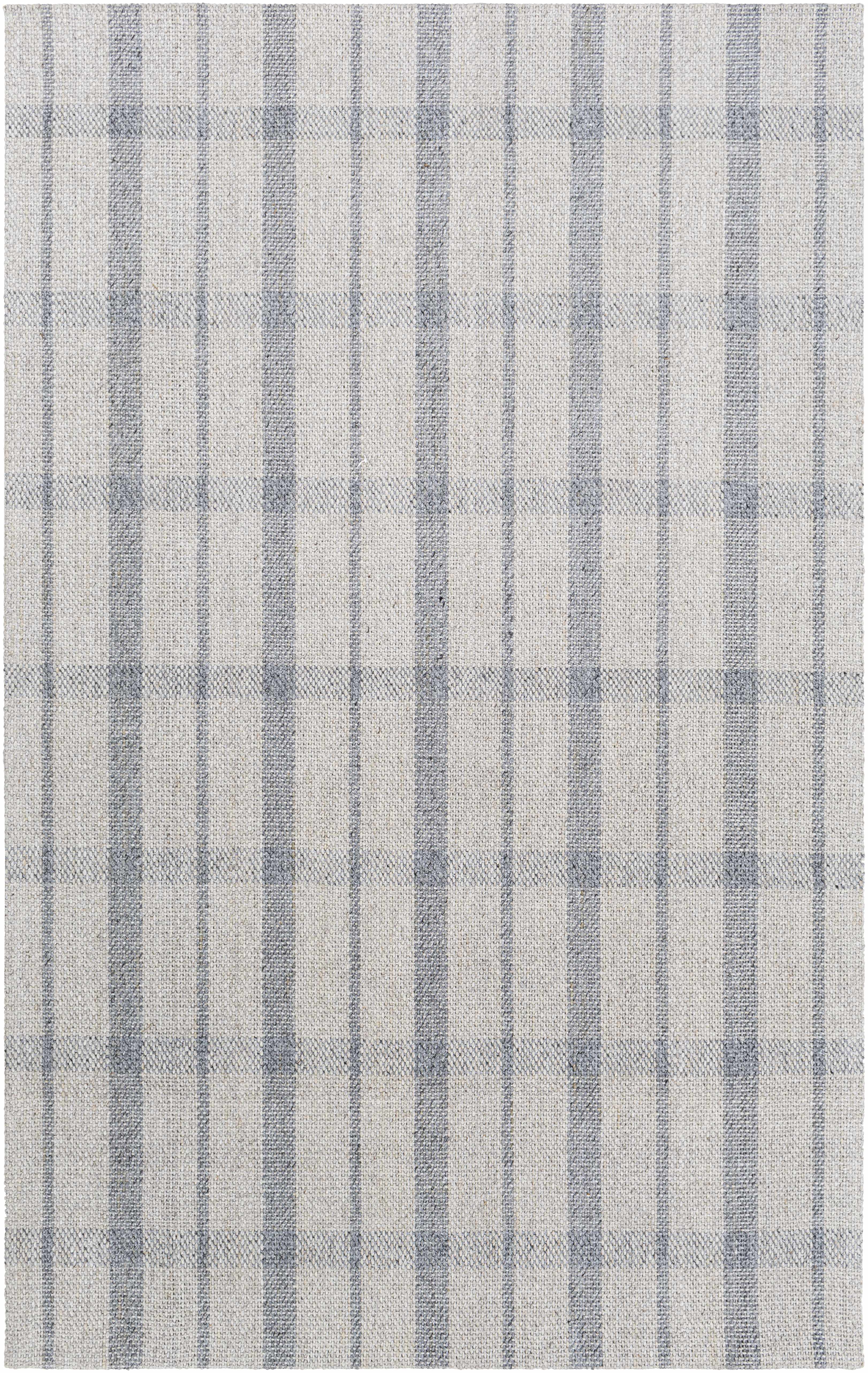 Tartan Stylish Hand-Woven Viscose&Wool Area Rug