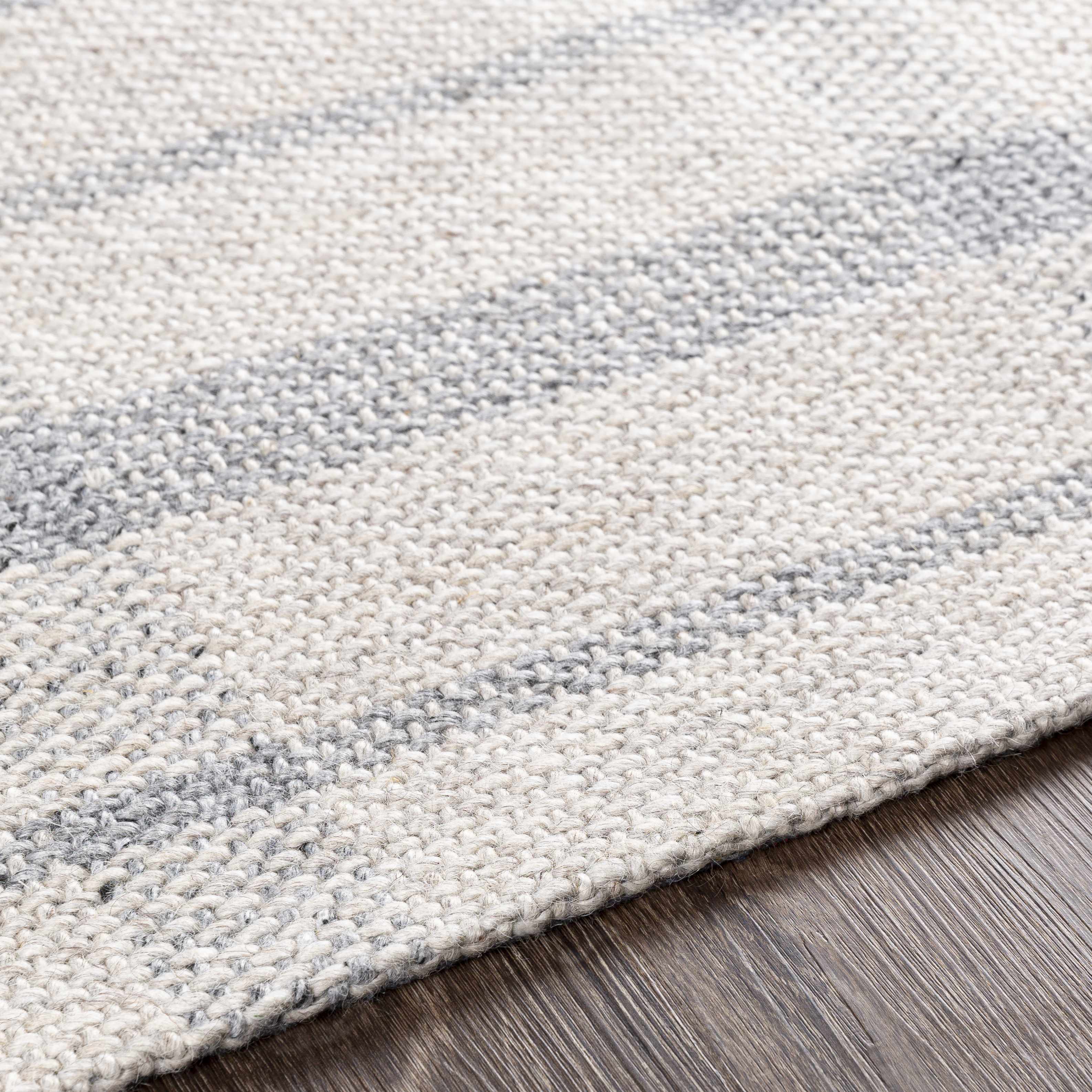 Tartan Stylish Hand-Woven Viscose&Wool Area Rug