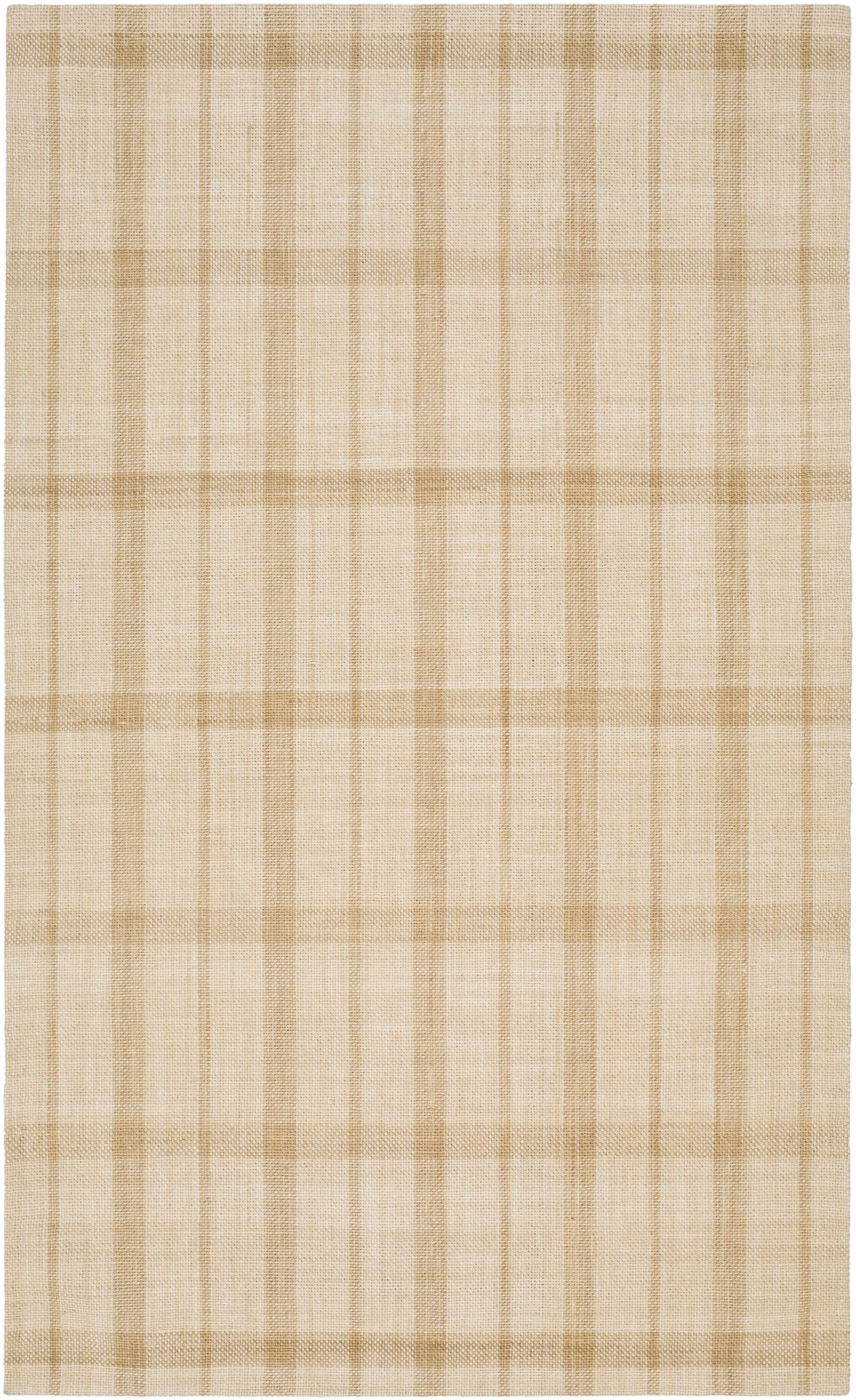 Tartan Elegant Hand Woven Viscose&Wool Area Rug