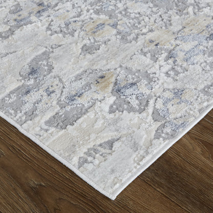 Laina Transitional Trellis & Lattice - Silver/Gray/Blue Area Rug