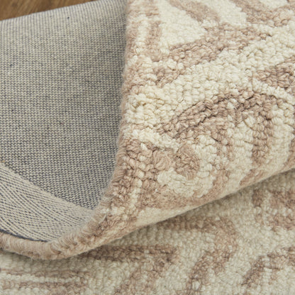 Rhett Transitional Geometric - Ivory/Taupe