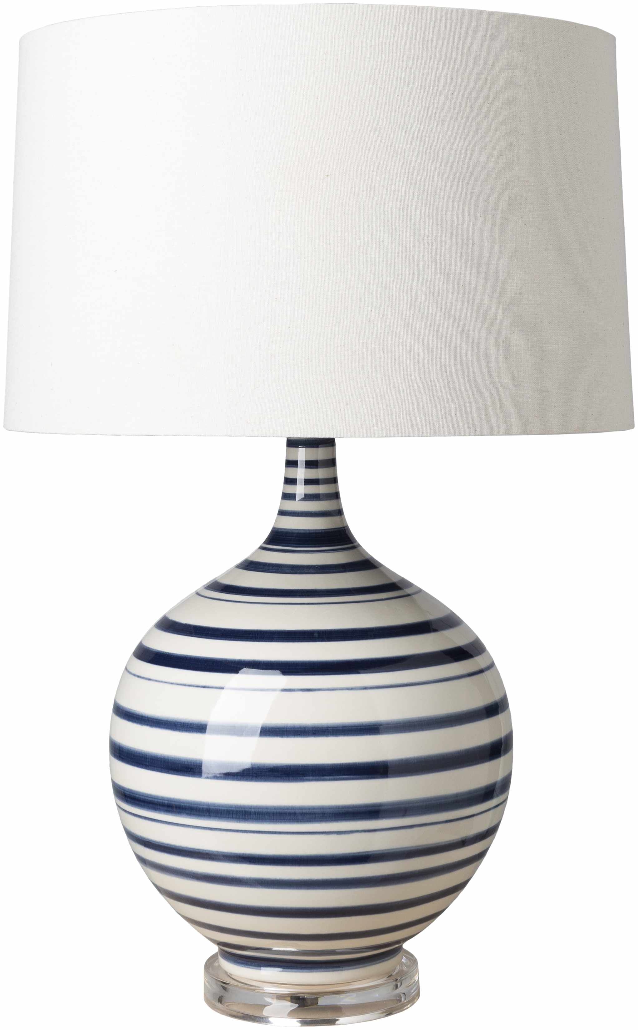 Kyoto Traditional Ceramic Navy Table Lamp