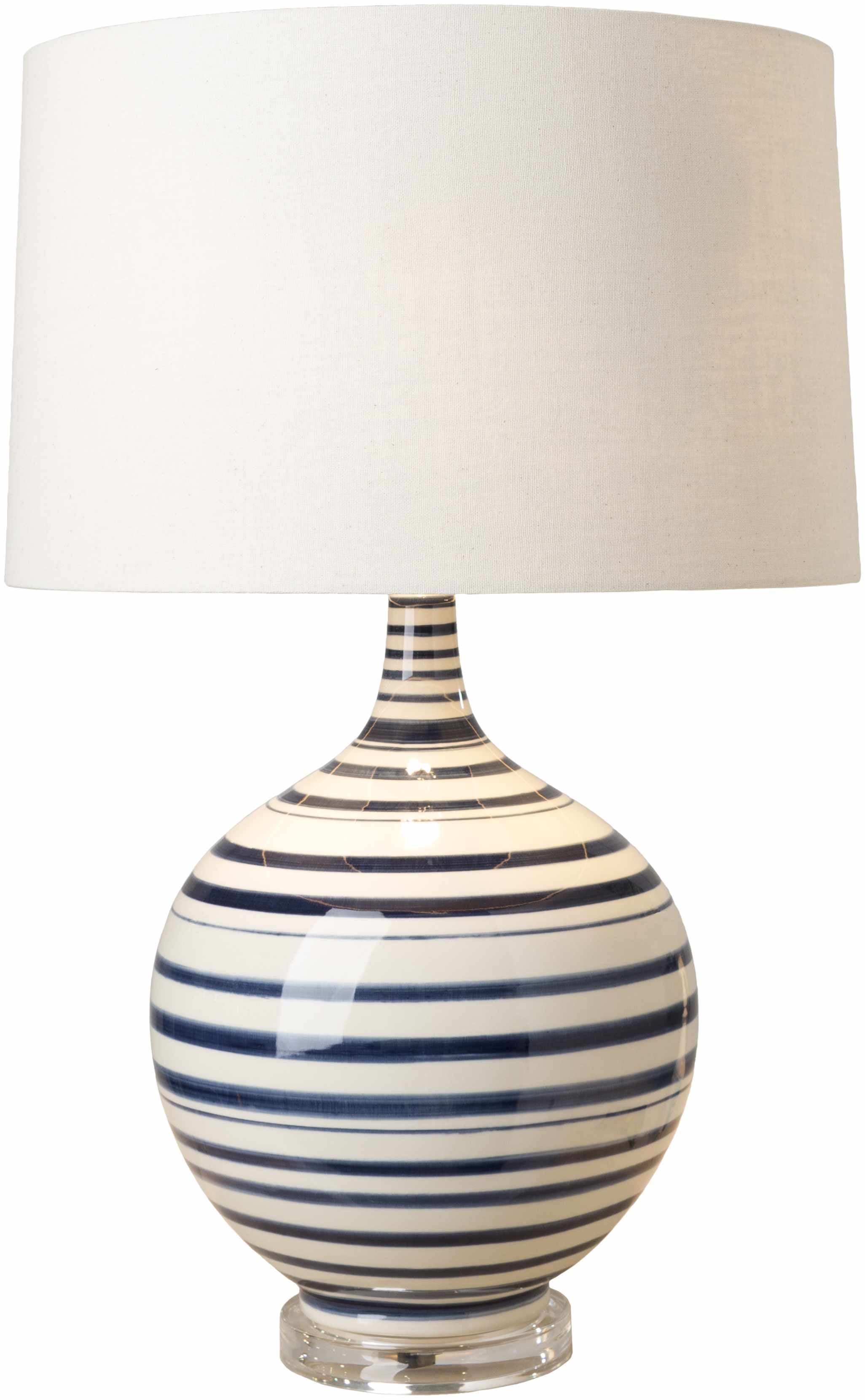 Kyoto Traditional Ceramic Navy Table Lamp